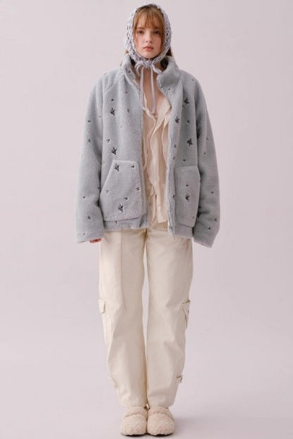 Retro Cotton Wide-Leg Pants