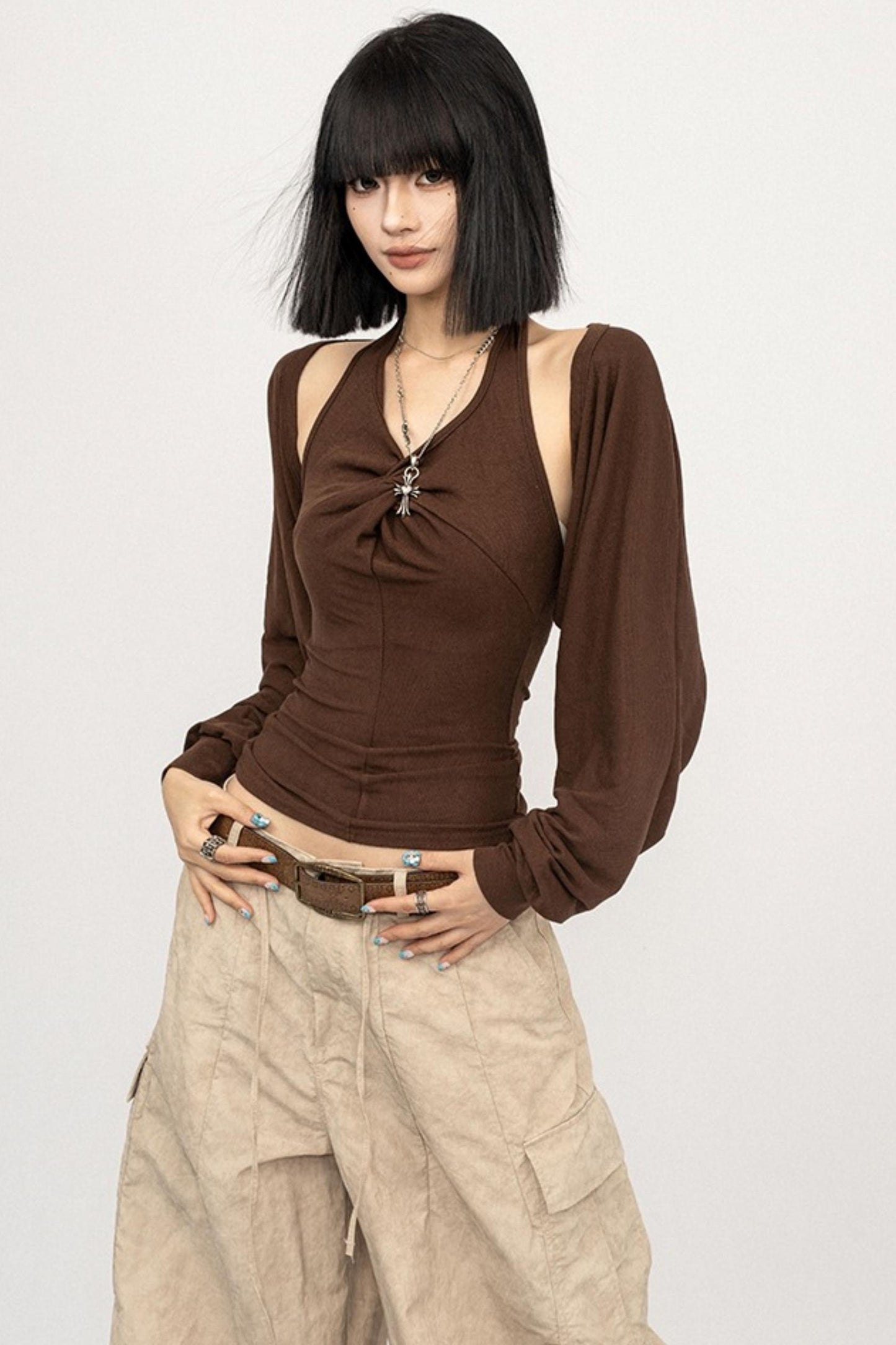 American Vintage Halter Neck Two-Piece Knitwear