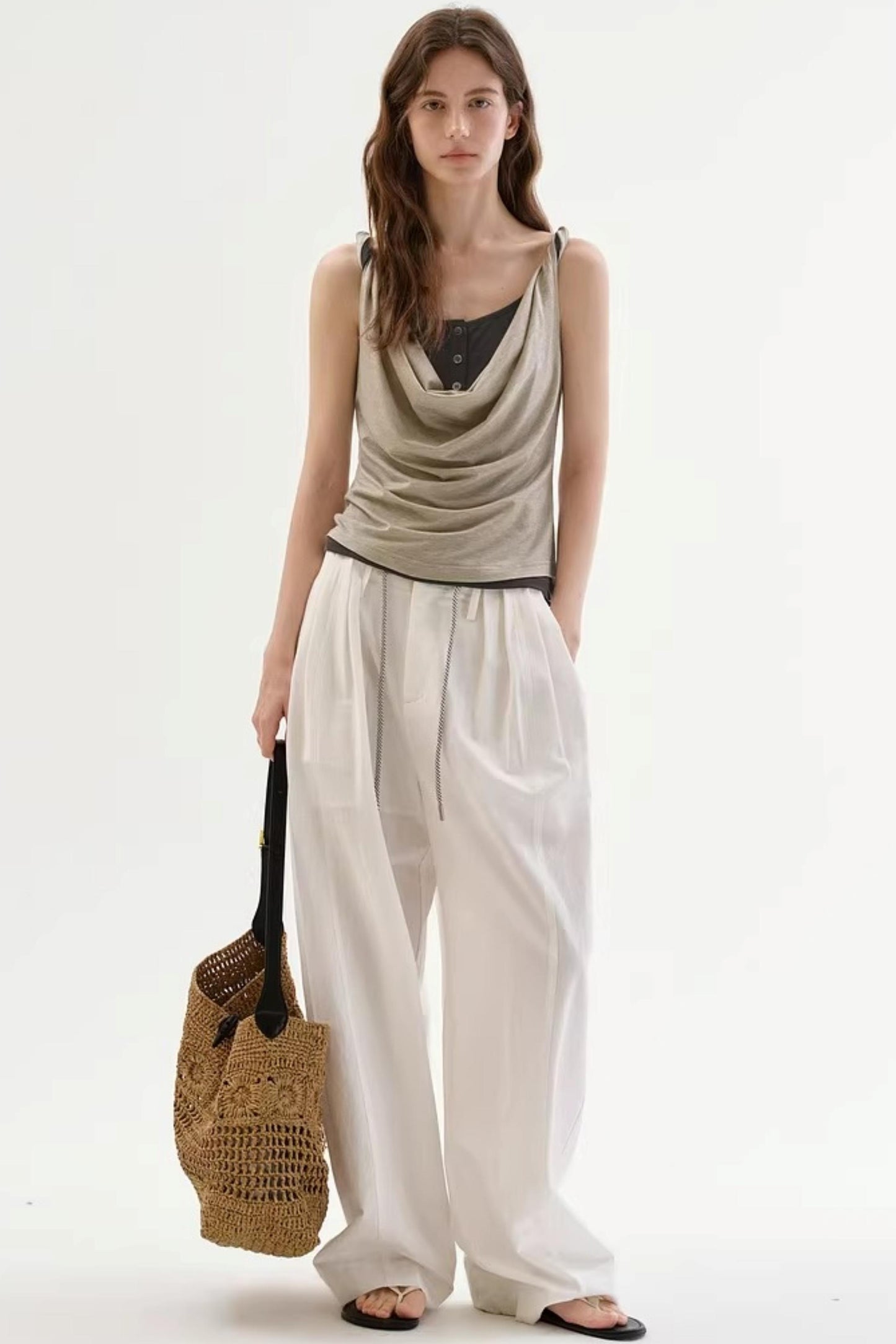 Color-Blocking Sleeveless Top