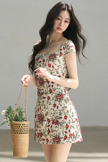 Rose Garden Floral Dress