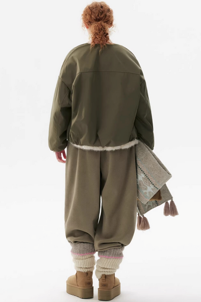 Reversible Faux Mink Parka Coat