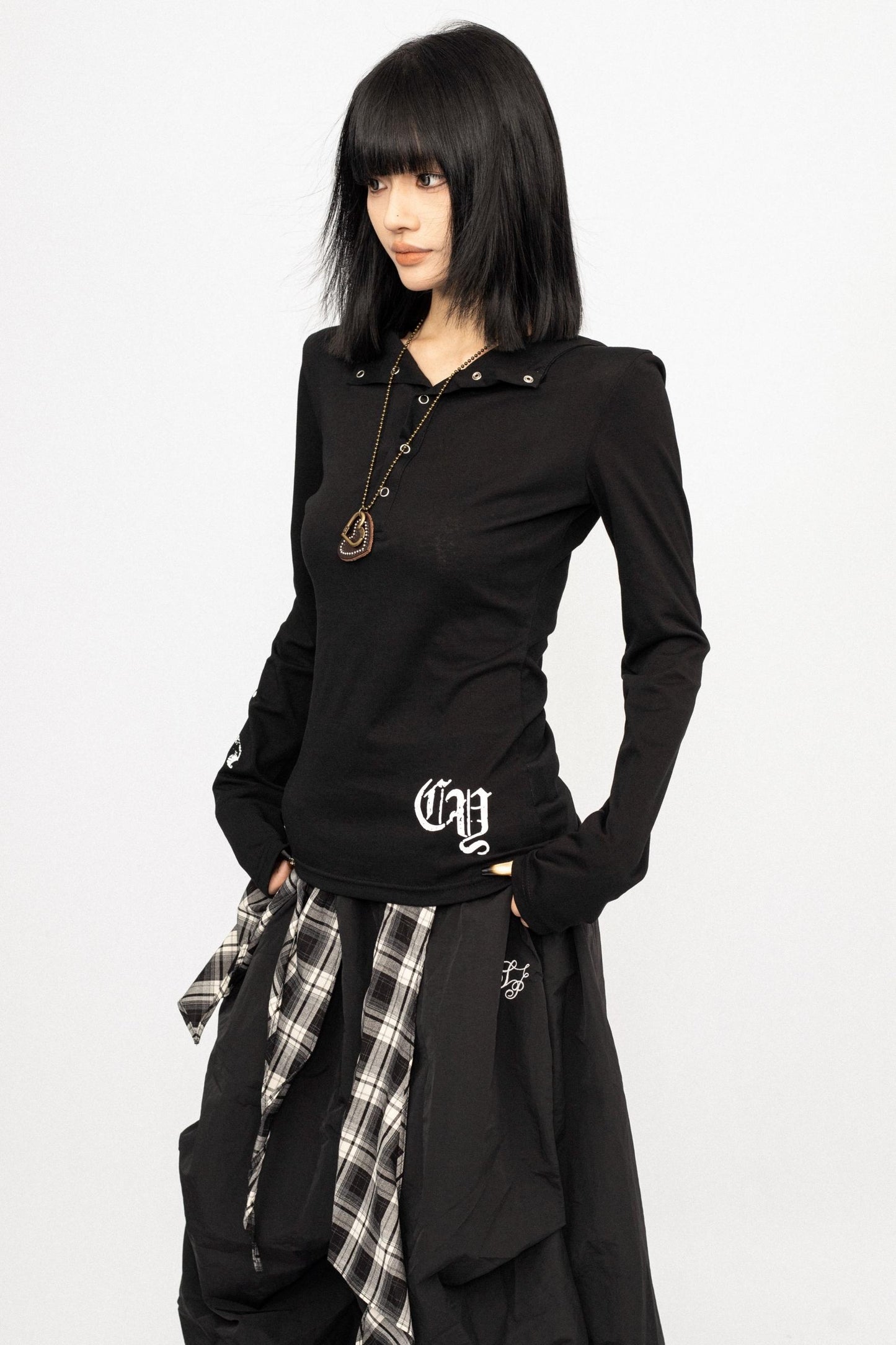 Retro Slim Sunscreen Smock Top