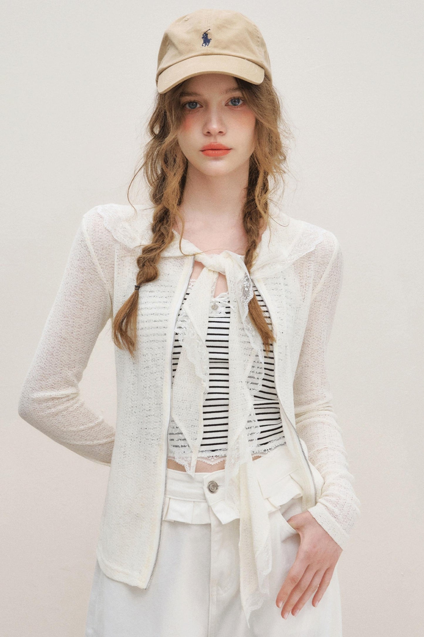 White Luxe Lace Cardigan