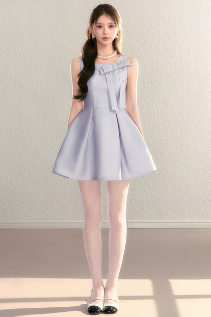 Miu-Style Sleeveless A-Line Dress