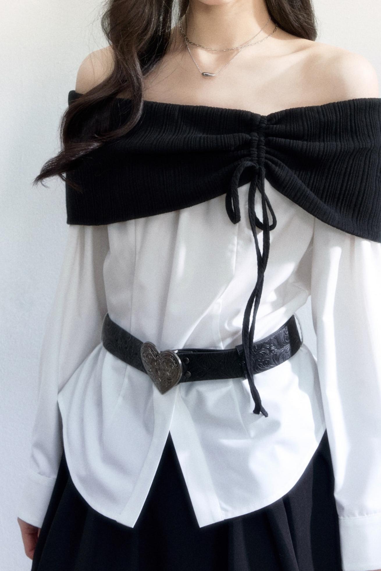 Off-Shoulder Slimming Top Set-Up