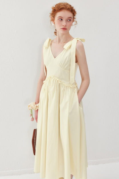 French Lace Tie Dress