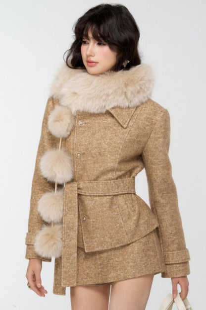 Real Fox Fur Collar Scarf