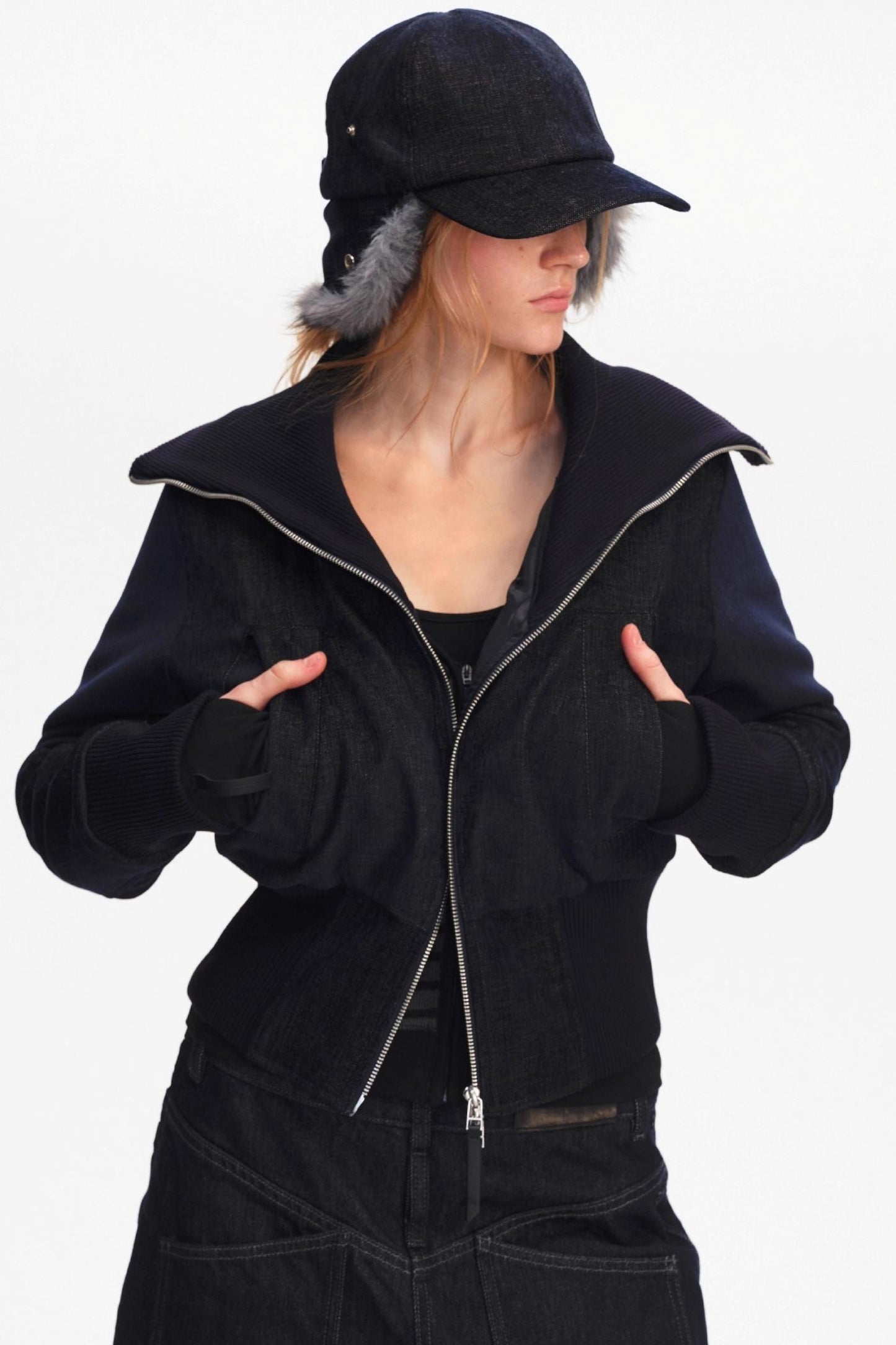 Furry Ear Protection Baseball Cap