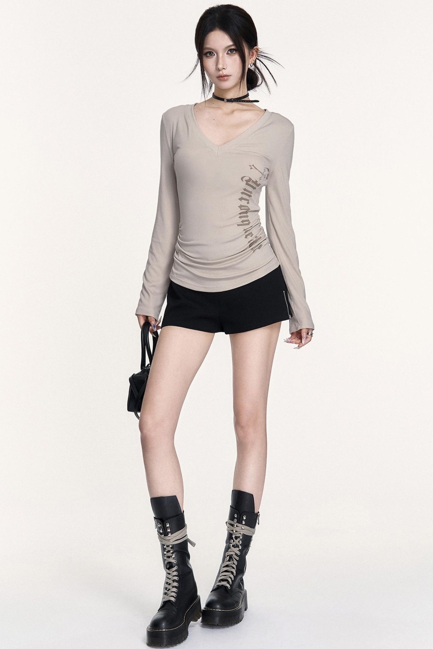 Versatile Cross Waist A-Line Shorts