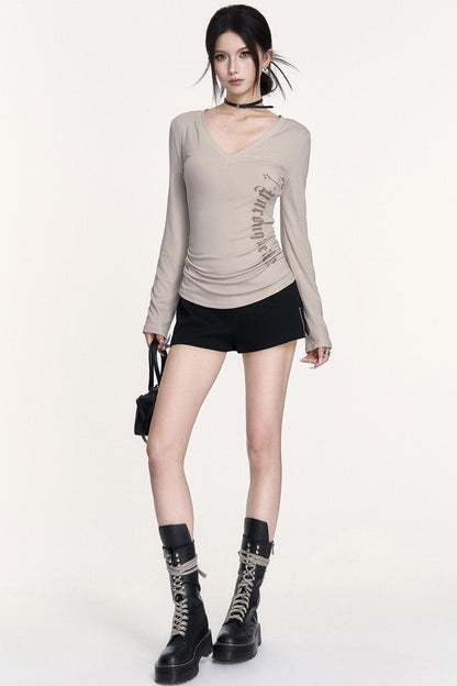 Versatile Cross Waist A-Line Shorts