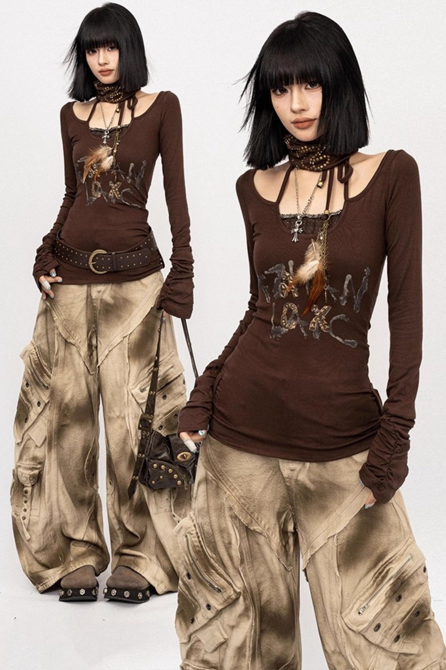 American Girl Long-Sleeved T-Shirt