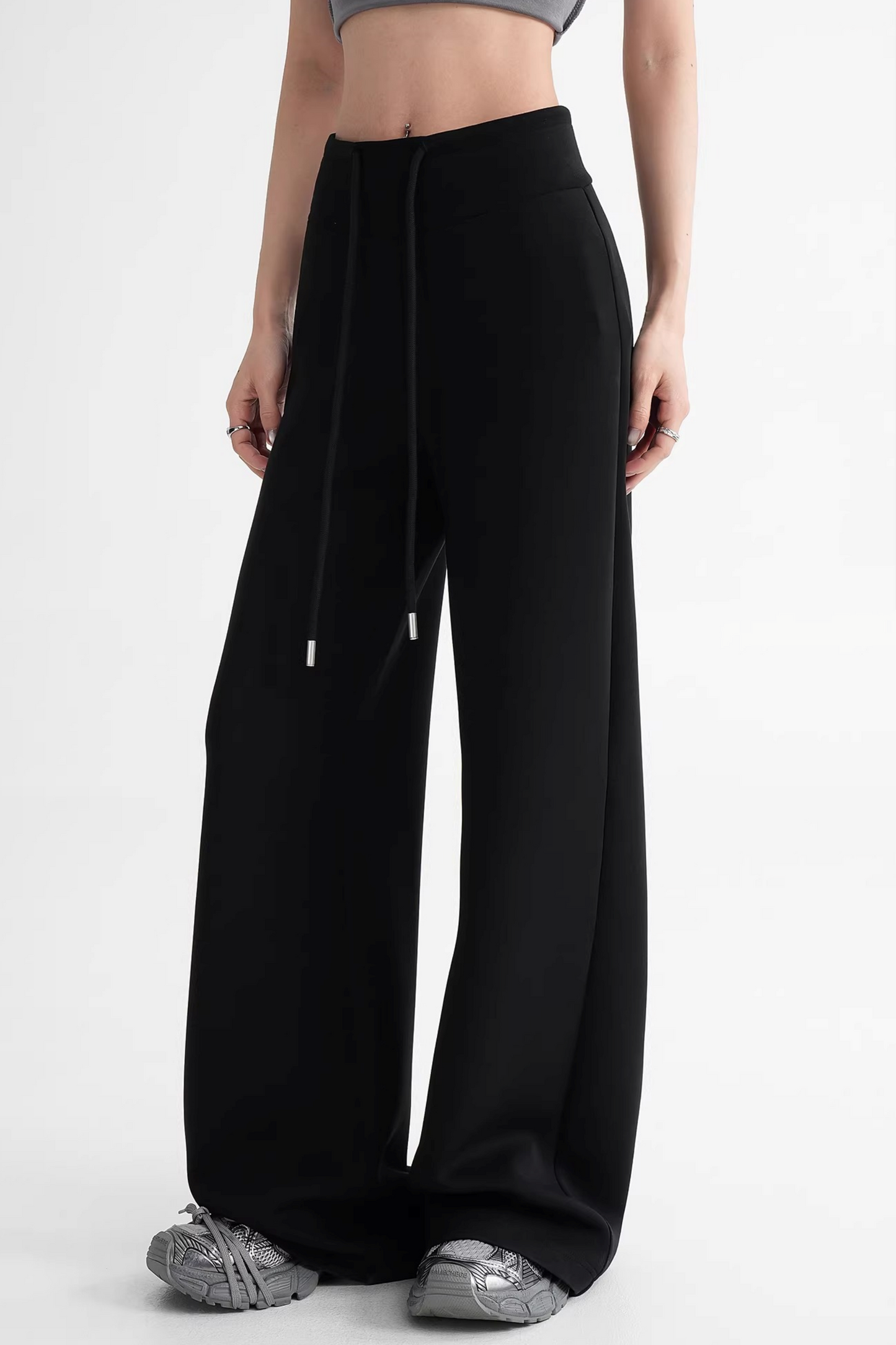 Modal Knit High-Waisted Pants