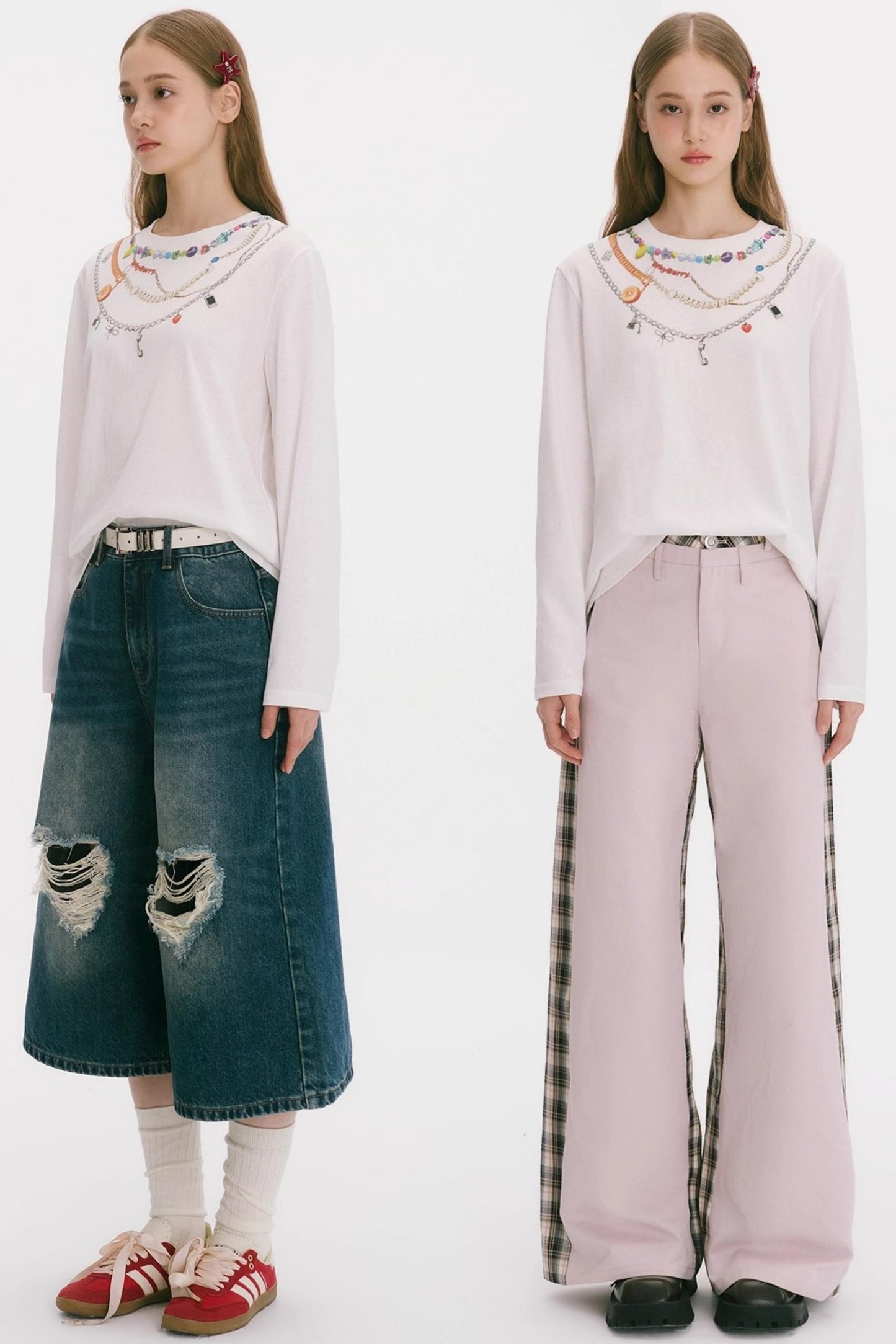 End of Summer Chain Print Top