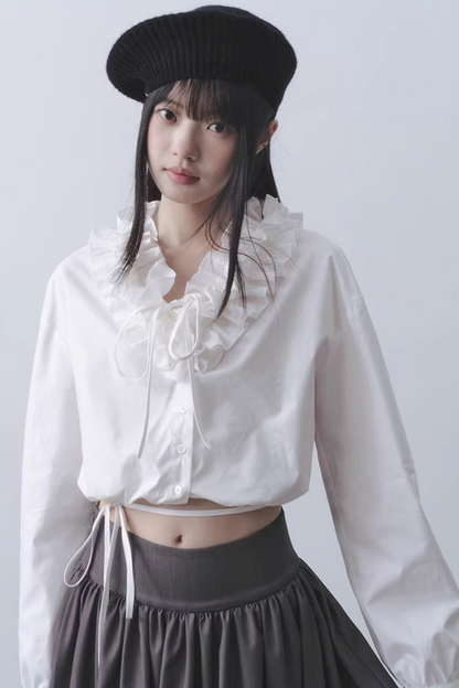 Ruffled Collar Blouse