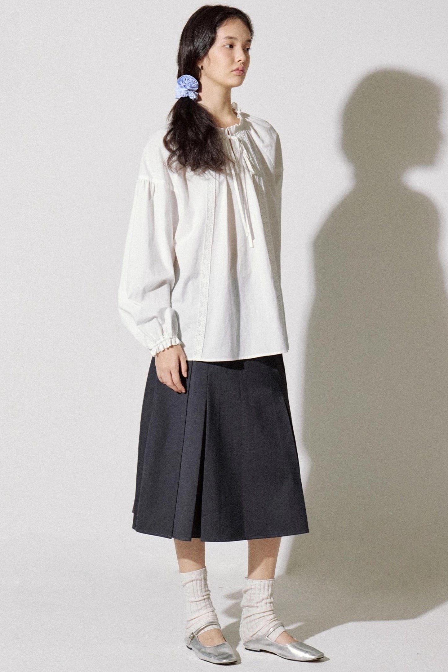 Girly Lace Patchwork Long Sleeve Top