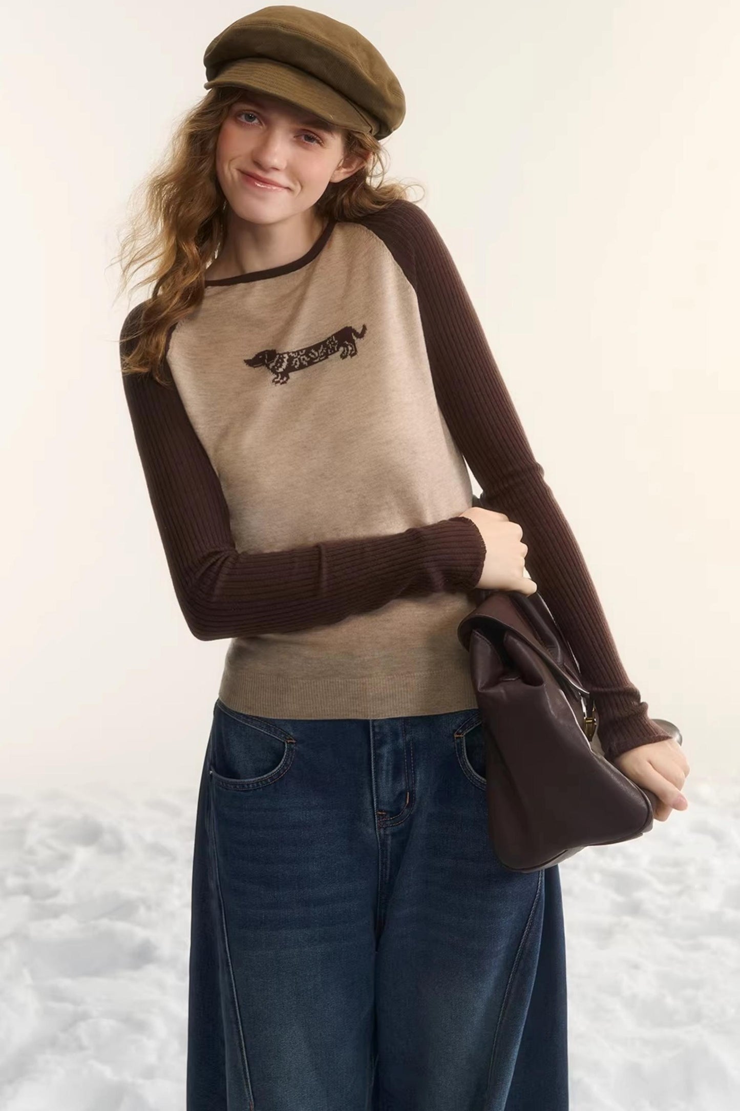 Wool Fair Isle Dachshund Top