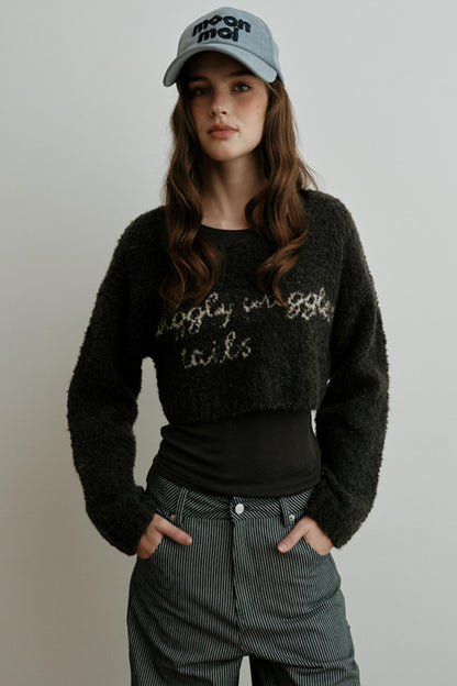 Light Luxury Wool Jacquard Top