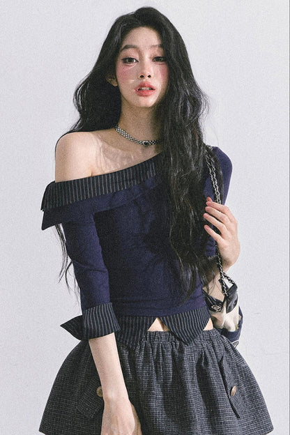 Gray Tone Striped T-Shirt