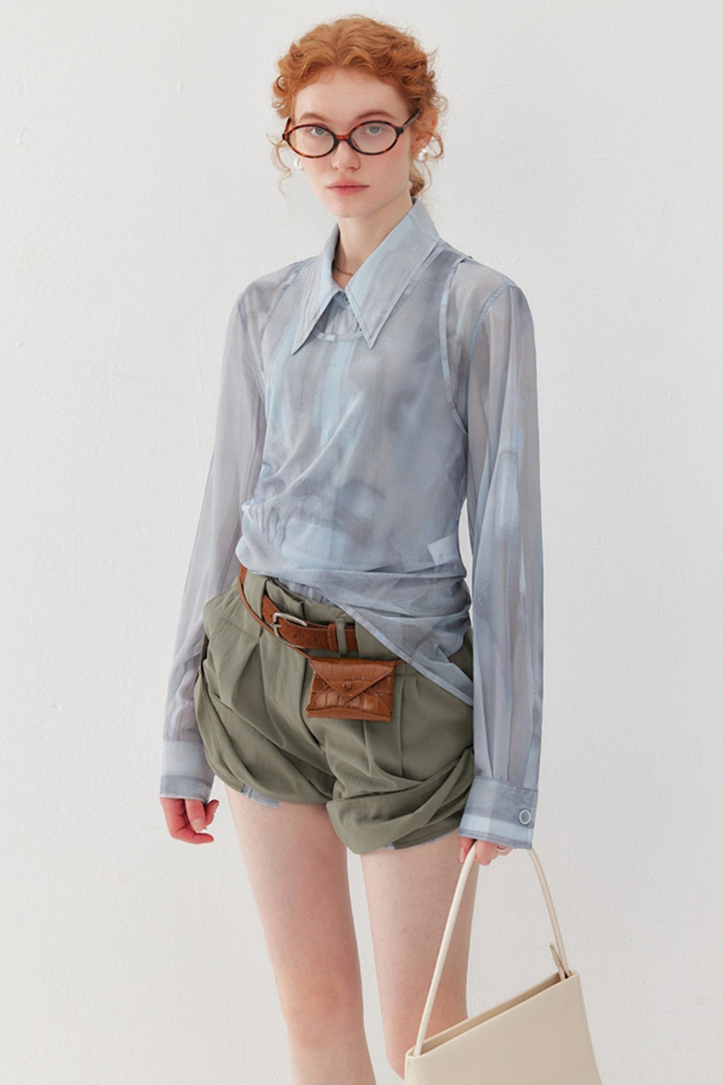 Layered Tulle U-Neck Top Set-Up