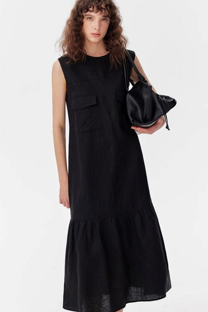 Flare Hem Maxi Dress