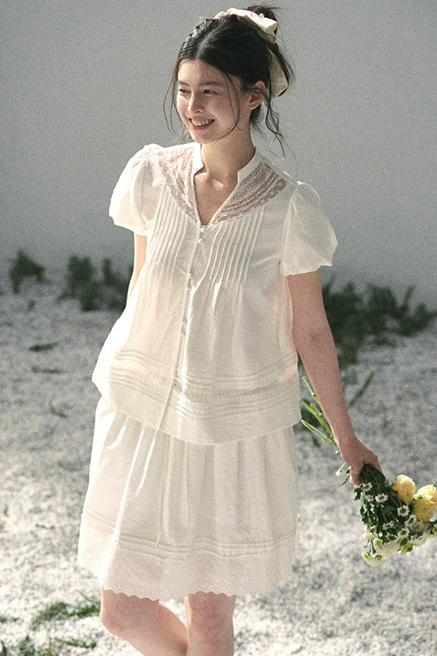 Moonlight Lace Top Two-Piece Set-Up