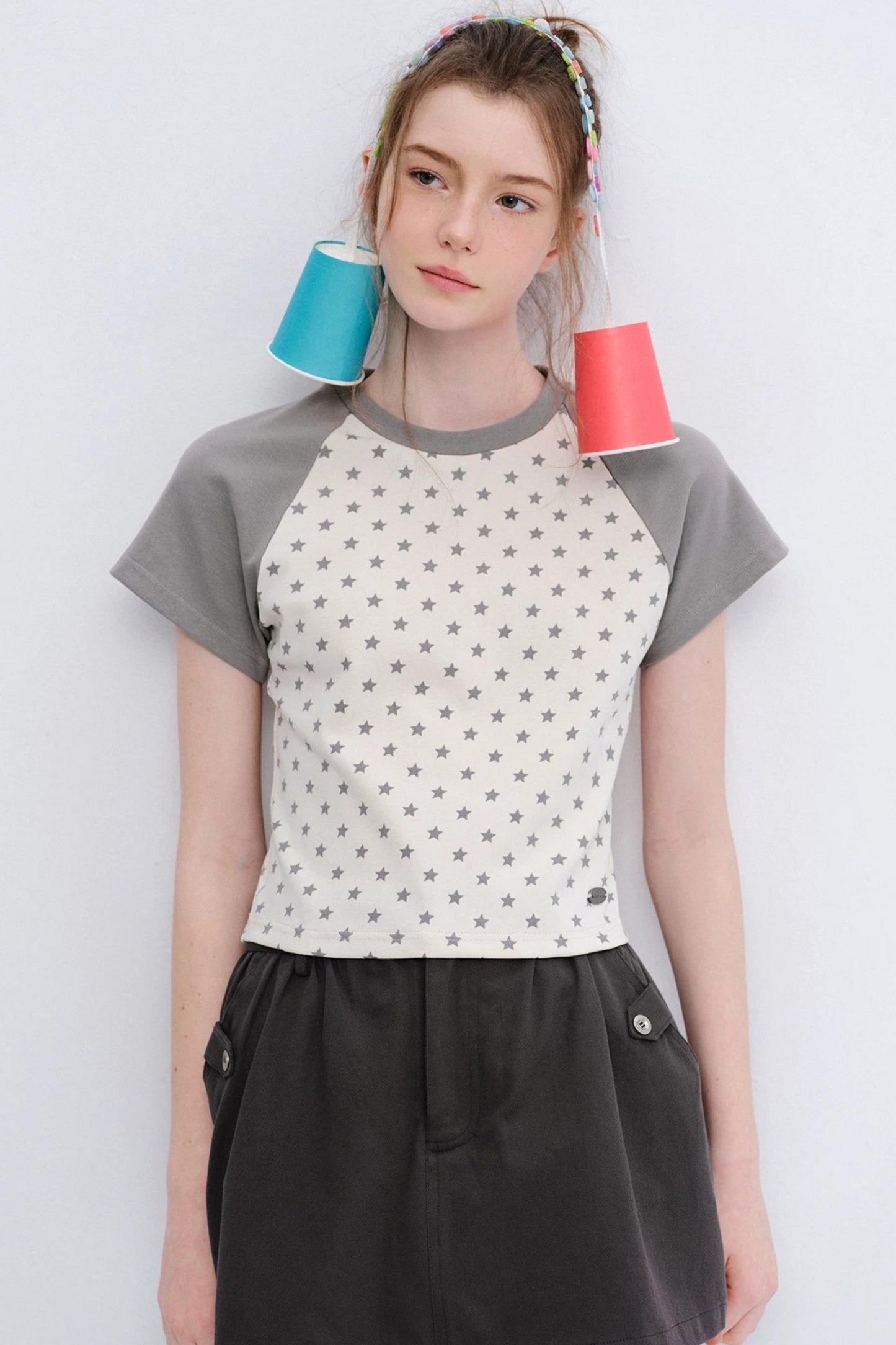 Retro Star Raglan Top