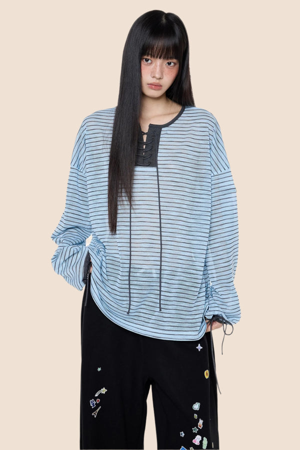 Summer Striped Long Sleeve T-Shirt
