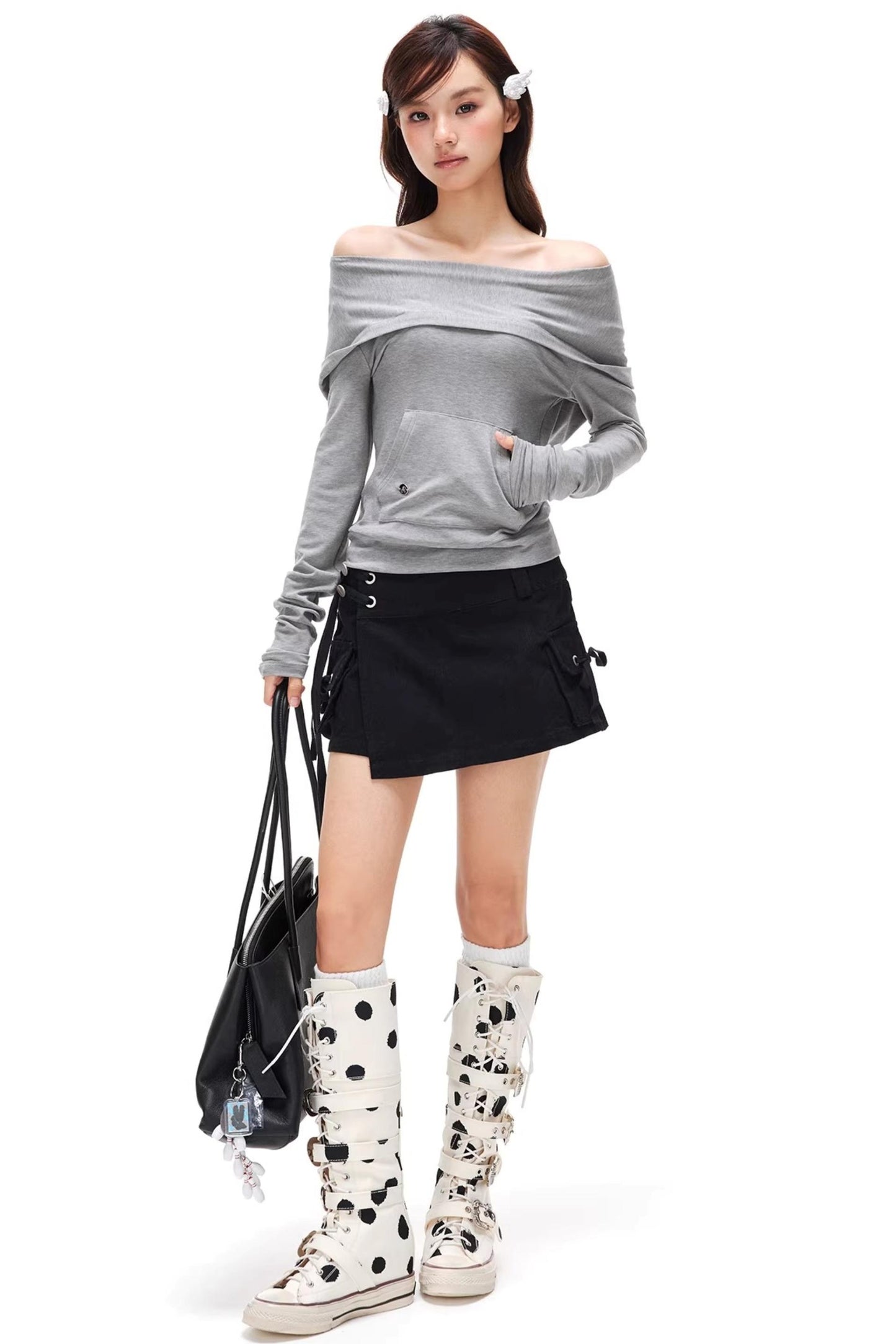 Lyocell Tencel Off-Shoulder Top