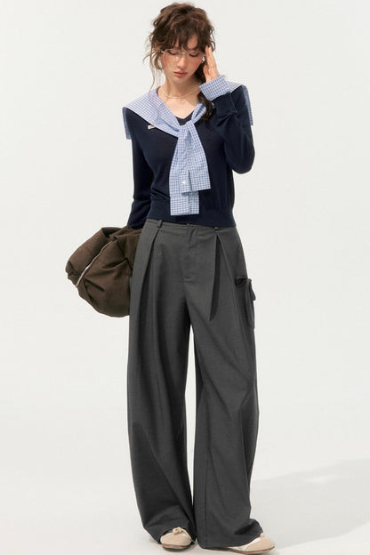 Vintage V-Neck Long Sleeve Top