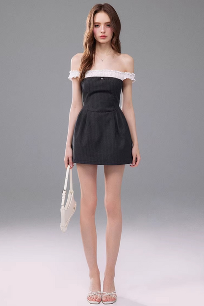 One-Shoulder Puff Dress