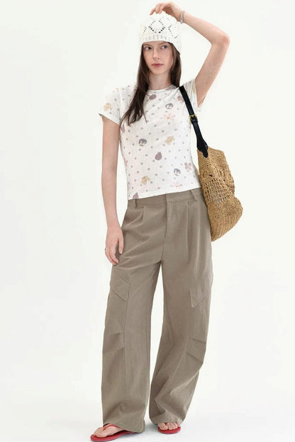 Polka Dot Slim Top