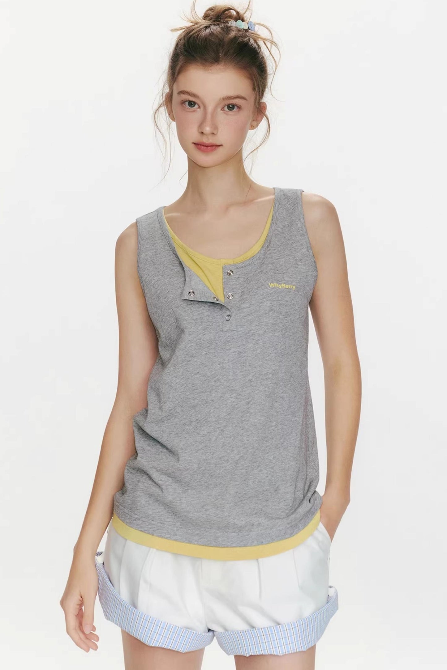 Summer Flavor Color-Blocked Vest