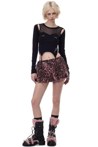 Electric Moon Mesh Top