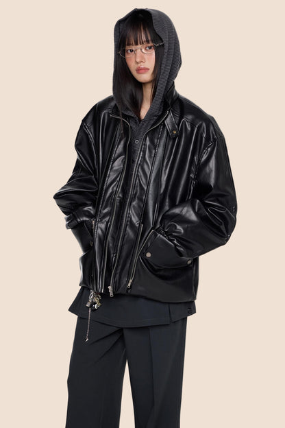 Autumn Vintage PU Leather Jacket