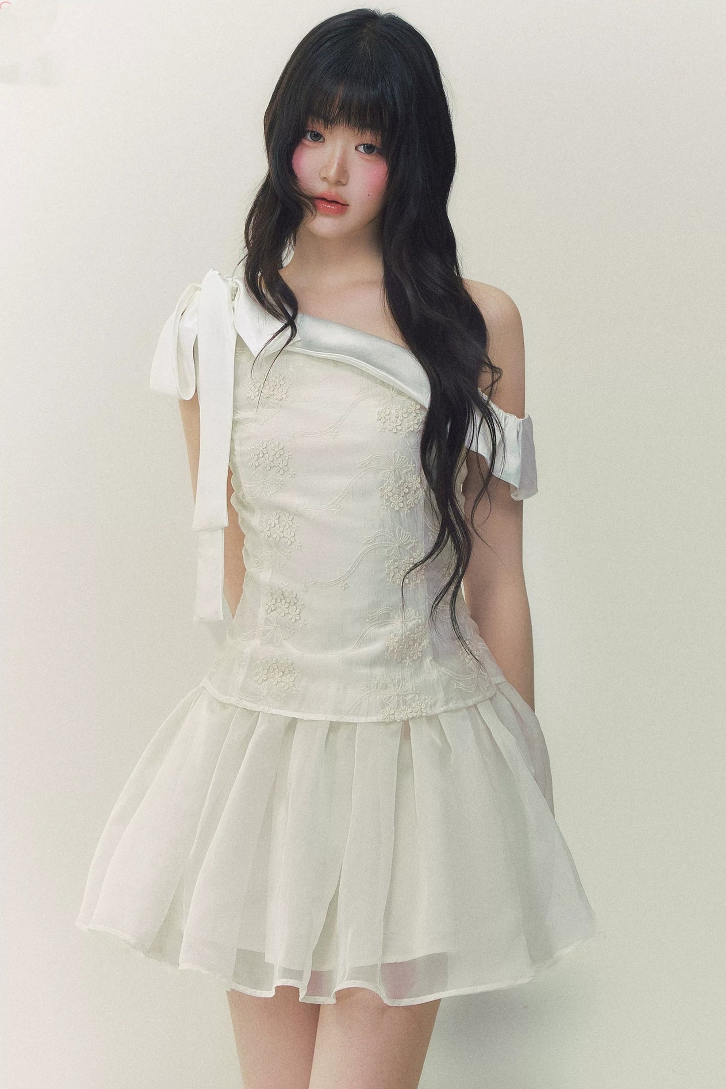 Satin Embroidery Princess Dress