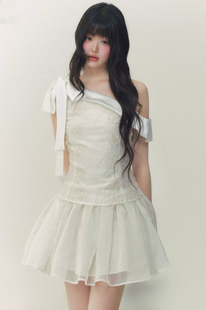 Satin Embroidery Princess Dress