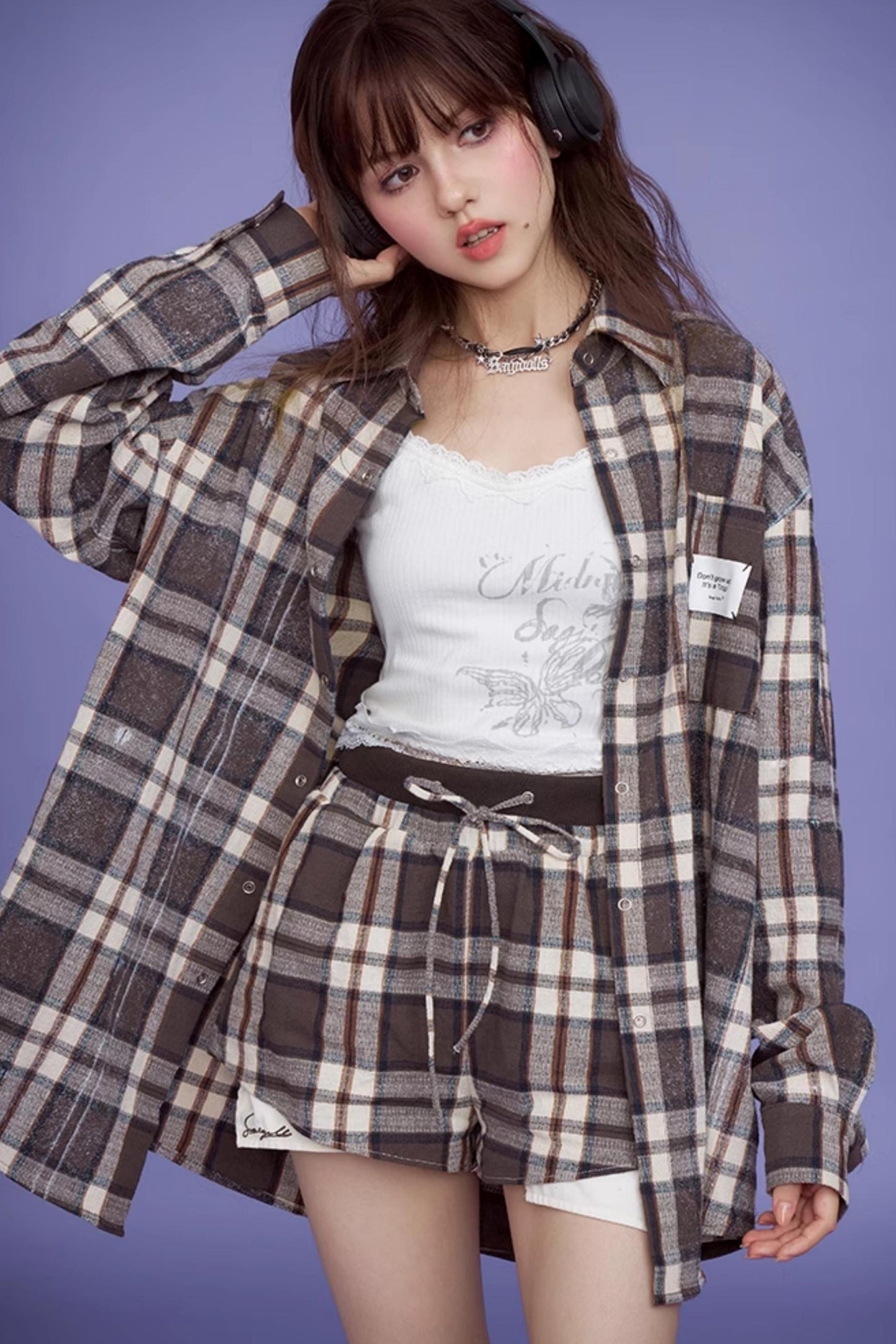 American Casual Loose Shirt Jacket Set-Up