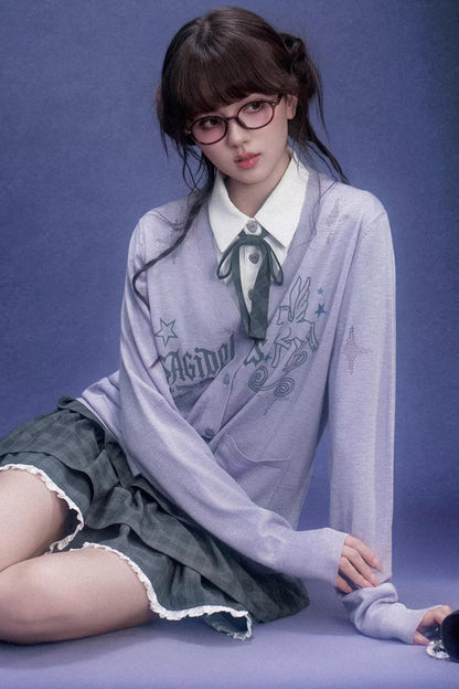 Celestial River Knit Cardigan Set