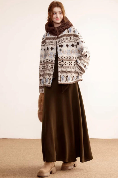 German Velvet Ruffle Dress