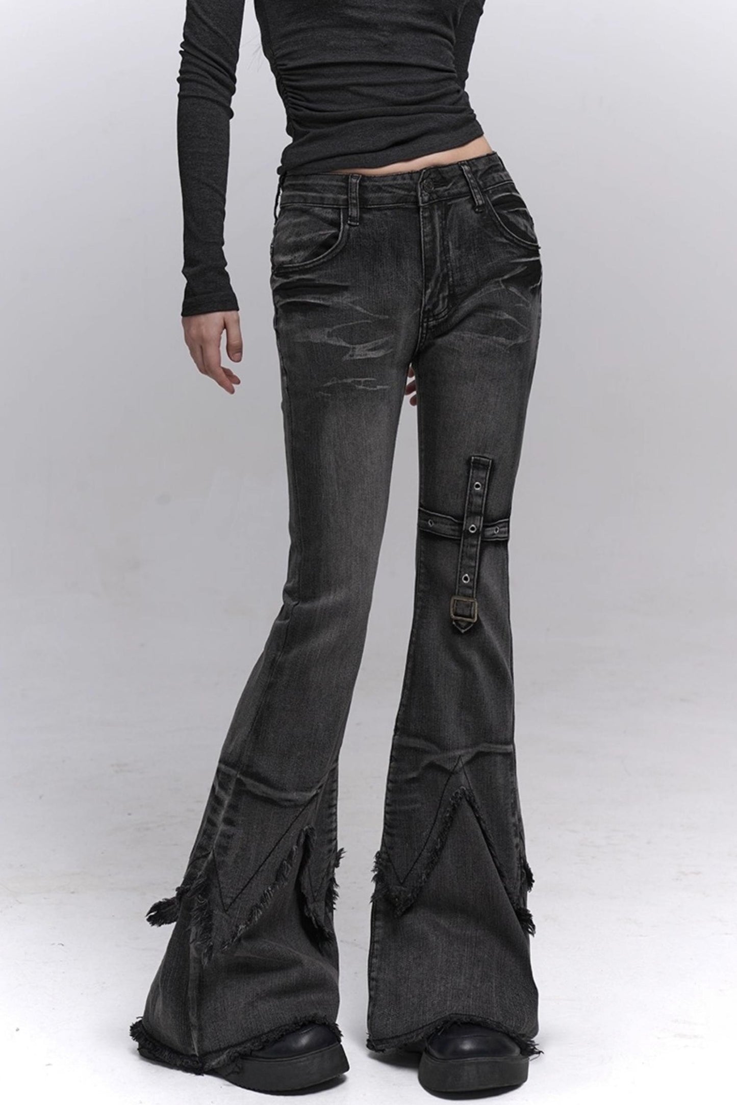 Cool Girl Black Bootcut Jeans