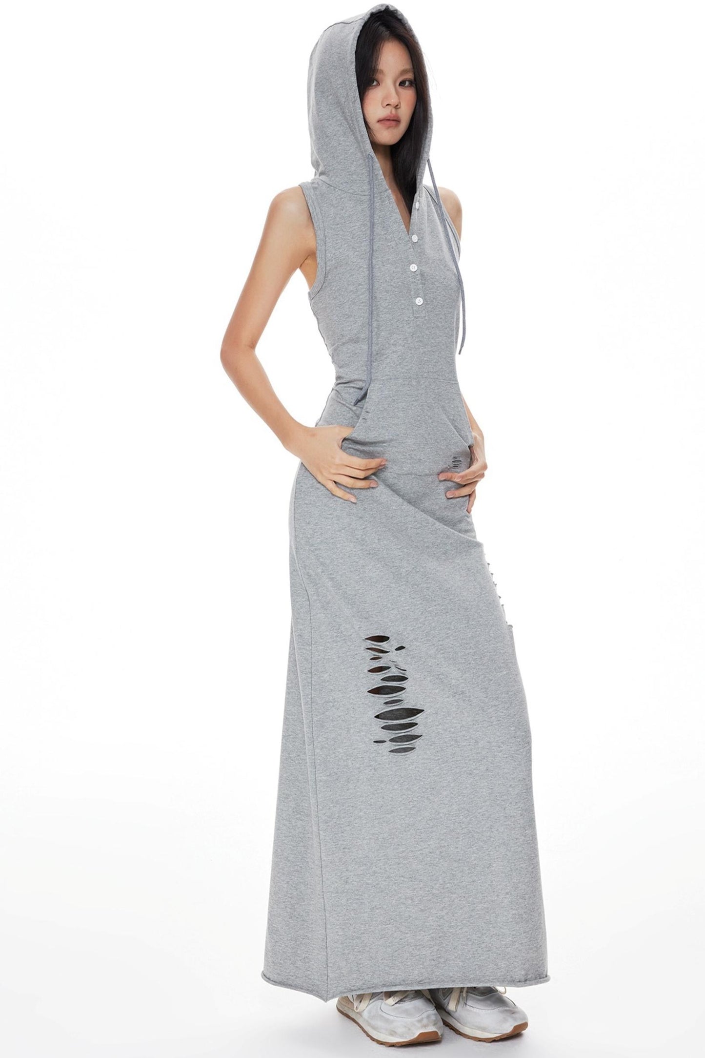 Knitted Hooded Dress