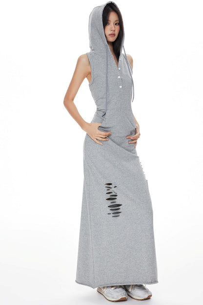 Knitted Hooded Dress