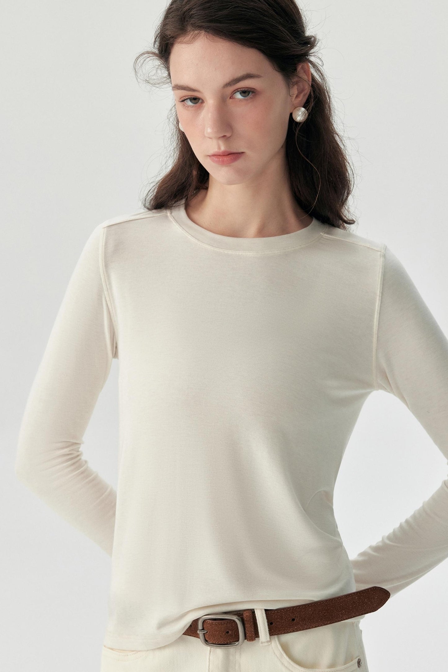 Ultra-thin Long-Sleeved Wool Base Jacket