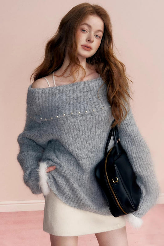 Winter Romance Pearl Sweater
