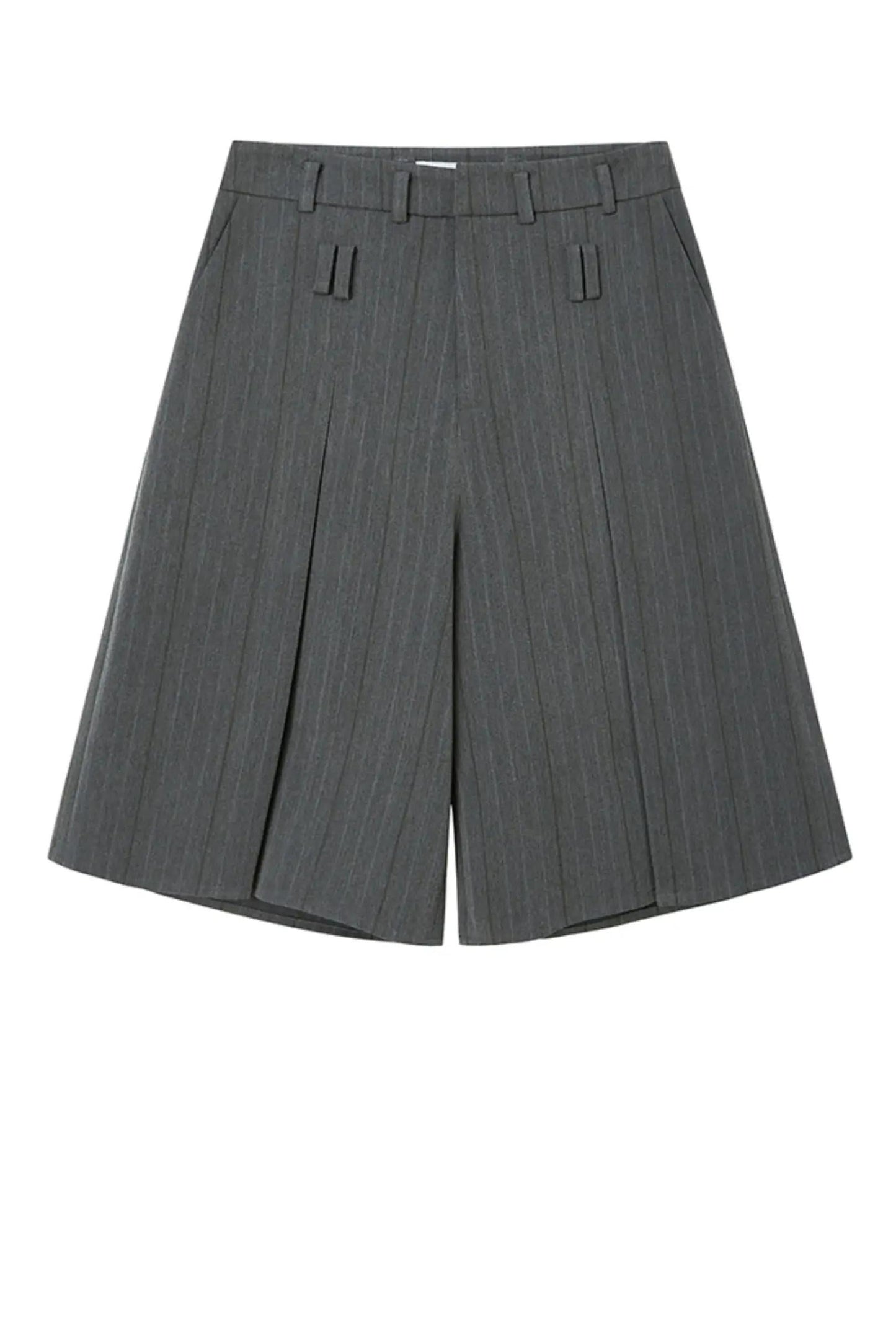 Drapy Straight Suit Shorts