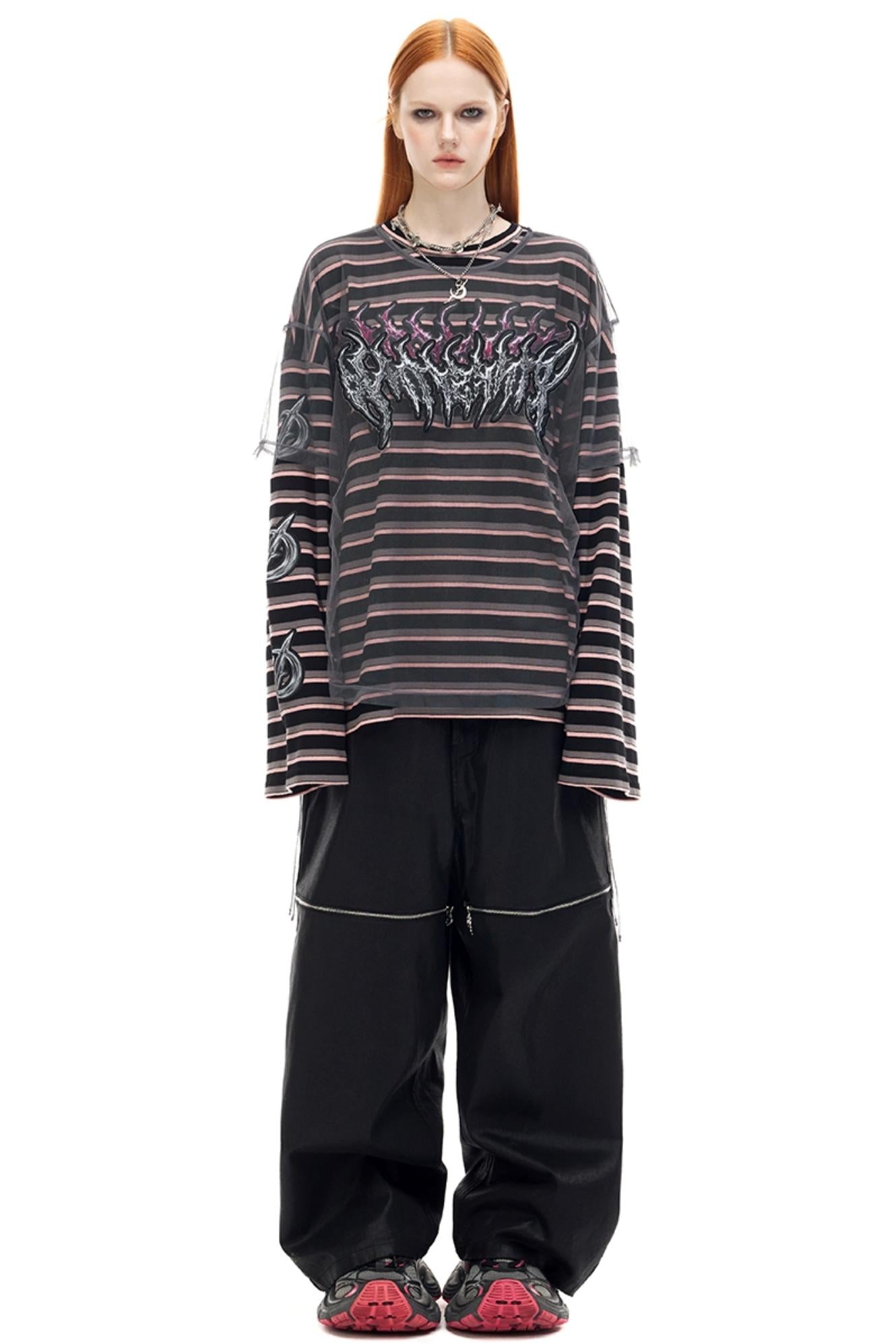 Striped Two Piece T-Shirt Set