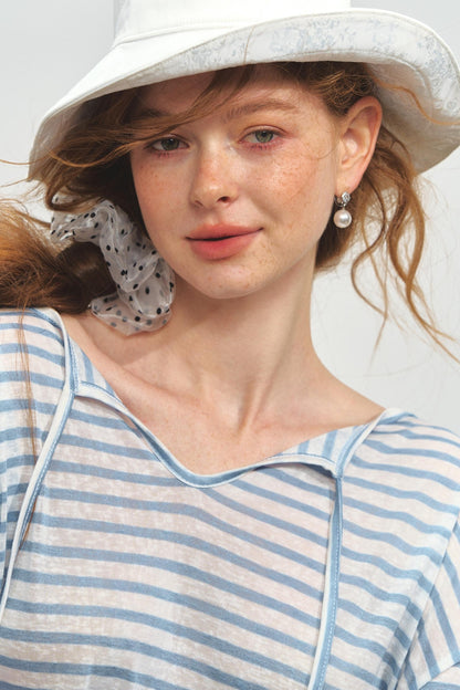 Sunshine Stripes Long Sleeve Smock