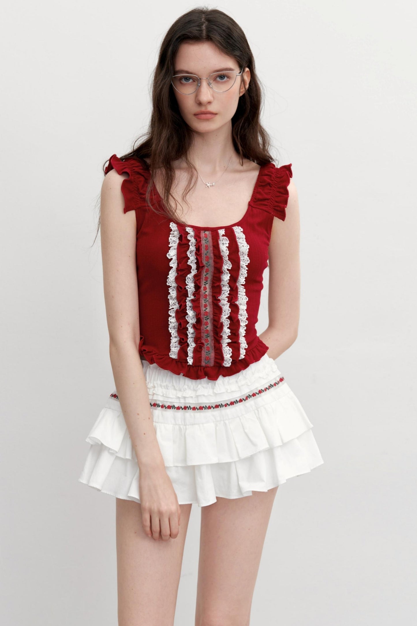 Vintage Embroidered Half Skirt