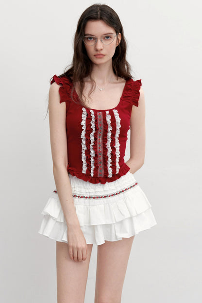 Vintage Embroidered Half Skirt