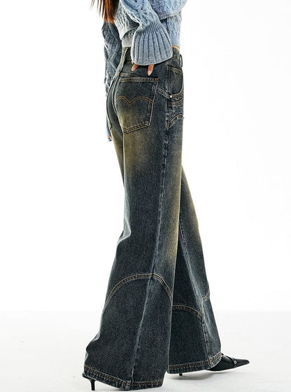 American Retro Wash Jeans Pants